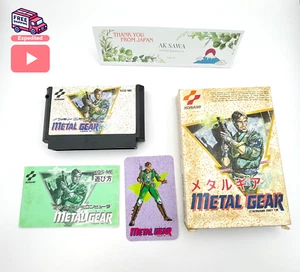 "Metal Gear" Nintendo NES Family Computer Famicom FC BOXED From Japan - Picture 1 of 3