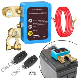 Autobatterie-Minuspol-Unterbrecher 12V  Auslaufschutz Fernbedienungsunterbrecher - Bild 1 von 14