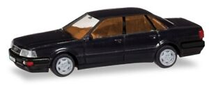 HER028974-Voiture berline - Audi V8 - Herpa Edition de couleur Noire-1/87-HERPA