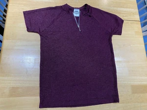 Mens Max Muscle Training Gear MAROON Stretchy Work-Out Exercise Shirt Sz L - Picture 1 of 7