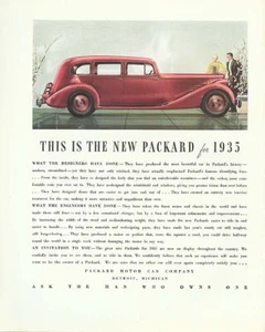 This is the New Packard for 1935 ad 4-dr Sedan - Picture 1 of 1