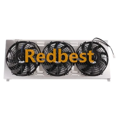 Cubierta de radiador de aluminio + ventiladores para Jeep Cherokee XJ Comanche 1991-2001 2,5 L 4,0 L Foto 1 de 4