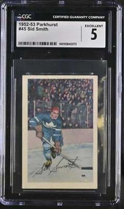 Parkhurst #45 Sid Smith 1952-53 5 excelentes hojas de arce 795 - Imagen 1 de 2