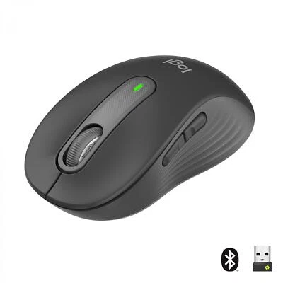 Logitech Signature M650 Mouse Wireless Bluetooth 2000 DPI Grafite 910-006253 - Immagine 1 di 4
