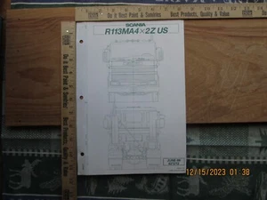 scania model r113ma4x2z us Dimensional drawings details 1988 - Picture 1 of 4