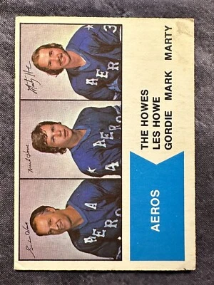 1974-75 O-Pee-Chee WHA 1 The Howes Gordie / Mark / Marty Howe Hartford Whalers - Image 1 of 2