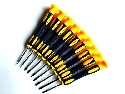 9 Pcs Precision Torx Security Screwdriver Kit PH000 0.8 T3 T4 T5 T6 T7 TR8 T10H - Image 1 of 4