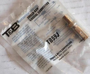 THOMAS & BETTS SHIELD-KON KOAXIALSTECKER TB59J NEU IM KARTON - Bild 1 von 1