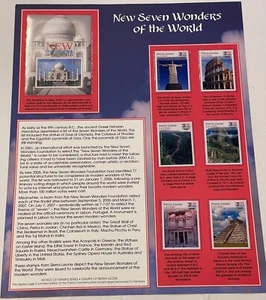 Postal Commemorative Society World Of Stamps Series SEVEN WONDERS OF THE WORLD - Picture 1 of 1