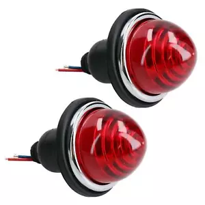 2 PACK 12v Rear Side Tail & Brake Lamp Light for Classic Car Trailer Caravan Red - Picture 1 of 4