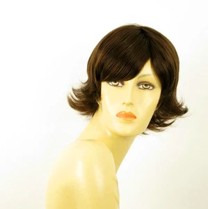 Perruque femme 100% cheveux naturel châtain ref JENNA 6 - Picture 1 of 7