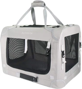 Petseek Extra Large Cat Carrier Soft Sided Folding Small Medium Dog Pet Carrier - Picture 1 of 7