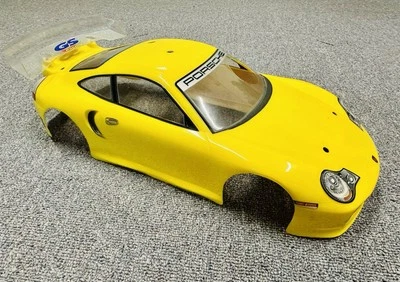 New HPI Super Nitro RS4 1/10 PORSCHE 911 TURBO 280mm Yellow Body - Image 1 of 4
