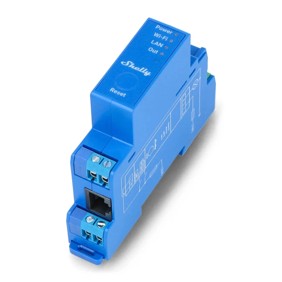 Shelly Pro 1 Relay Switch 16A Smart Wifi Lan Bluetooth, DIN Rail, 3800235268001 - Image 1 of 1