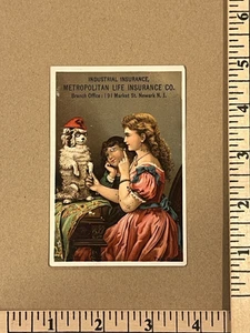 Victorian Trade Card Industrial/Burial Insurance Metropolitan Life Insurance NY - Picture 1 of 2