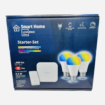 Livarno Home LED Starter Kit Gateway Zigbee Smart Home 3xled E27 NEU OVP Händler - Bild 1 von 4