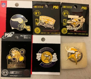 Set of 6 Minnesota Vikings Logo Collector Pins BLOWOUT PRICE - Picture 1 of 1