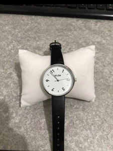 Klon Analog White Dial Leather Strap 38mm - Picture 1 of 3