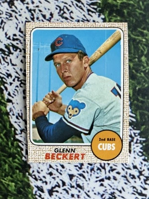 1968 Topps Béisbol Glenn Beckert #101 Excelente Estado Envío Bajo Costo  Foto 1 de 2