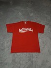 Vintage Retro Coca Cola Shirt Rot Fruit of The Loom Size XL