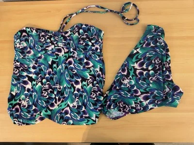 Traje de baño Converse Tankini Top & Bottoms para mujer talla grande halter Foto 1 de 4