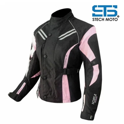 Giubbotto Moto  in tessuto da donna 3 Strat 4 Stagione/Women's Motorcycle Jacket - Immagine 1 di 4