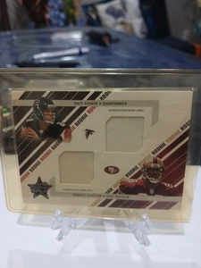 Matt Schaub Derrick Hamilton 2004 Leaf Jersey Patch Rookie /25 #297 Falcons - Bild 1 von 2