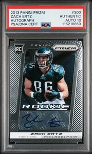 2013 Panini Prizm Zach Ertz RC AUTOGRAPH #300, PSA AUTH & AUTO 10, POP 1 - Bild 1 von 2