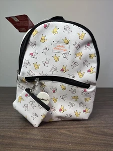NWT Pokemon Kids Pikachu Electric Type 11" Mini Backpack White Bioworld All Over - Picture 1 of 9