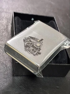 Zippo Lokomotive Vintage 1982 Silber Einseitig Verarbeitung Feuerzeug Regular Japan - Bild 1 von 11