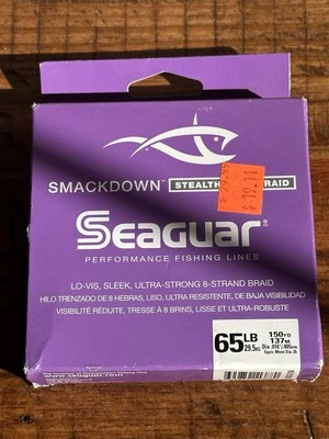 Seaguar Smackdown Braid 150 Yards Stealth Gray 65lb Test - Image 1 of 2