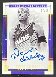 2016-17 Panini National Treasures Signatures Gold #16 Cedric Ceballos automático/10 - Imagen 1 de 2
