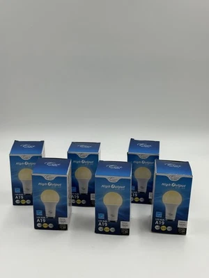 Euri Lighting A19 LED Bulbs GU24 High Output 1600 Lumens 14W 100W Eq Lot 6 - Image 1 of 4