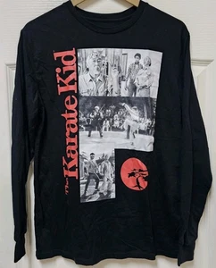 Karate Kid Chemitry T-Shirt Erwachsene M schwarz Grafik Crew Langarm Ralph Macchio - Bild 1 von 10