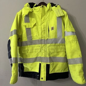 Carhartt 100787 High-Visibility Waterproof Class 3 Sherwood Arbeitsjacke Herren M - Bild 1 von 17