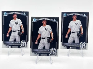 2025 Bowman Chrome Cam Schlittler Yankees 1st Bowman Lot of 3 Cards - BCP-166 - Bild 1 von 7