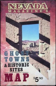 Karte der Geisterstädte und historischen Stätten des Nevada Magazine gebraucht gut - Bild 1 von 4