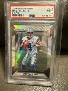 2016 Prizm Silver RC Dak Prescott Card #231 PSA 9 Mint Dallas Cowboys Rookie🔥🔥 - Bild 1 von 2