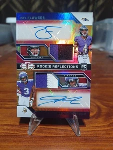 2023 Illusions Football Zay Flowers Jordan Addison Rookie Reflections/35 - Picture 1 of 2