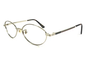 Monturas para gafas Gucci Petite GG1059OJ 001 oro pálido borde de alambre ovalado 51-16-130 - Imagen 1 de 13