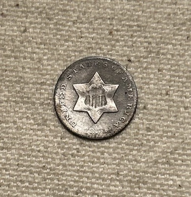 1851 Three Cent Silver Piece FINE MM - Image 1 of 2