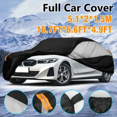 Para Ford Mustang Sedán Completo Cubierta Exterior Nieve Sol UV Impermeable Protección Coche Foto 1 de 4