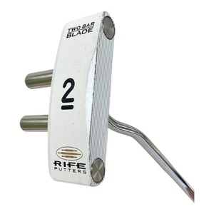 RIFE 2 Bar Blade Putter Milled Face Center-Shafted Steel 33" RH New Grip - Picture 1 of 13