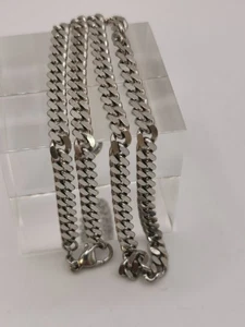 Halskette, Panzerkette massiv 925 Silber. 29,5 gr. schwer, 50 cm, Ø 5,0 mm (396) - Bild 1 von 4