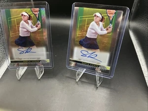 2024 Topps Chrome Tennis Sofia Kenin Auto Lot Base And /499 - Picture 1 of 5