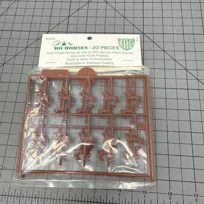 Caballos International Hobby Corp IHC #4403 HO - marrón (paquete de 20) Foto 1 de 3