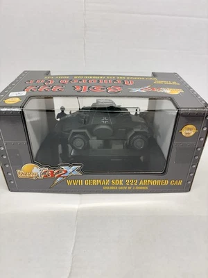 German 222 Armored Car by 21st Century Toys 1:32 Panzer Grey. - Image 1 of 3
