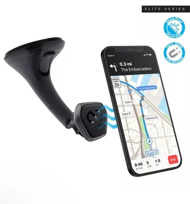 Montaje de parabrisas ajustable Naztech MagBuddy Elite con instalación rápida y fácil Foto 1 de 4