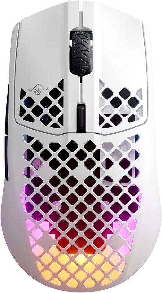 SteelSeries Aerox 3 Wireless Optical Gaming Mouse - Snow (2022 Edition)