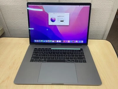 Apple MacBook Pro 15" 2016 i7 2.7GHz 512GB Touch Bar Low Cycles Monterey - Image 1 of 4